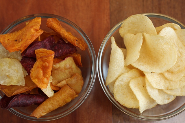 Veges potato side by side