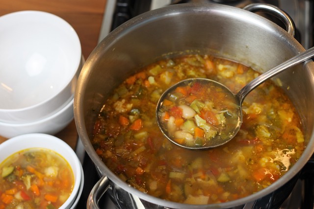 Soup veg Pot Spoon