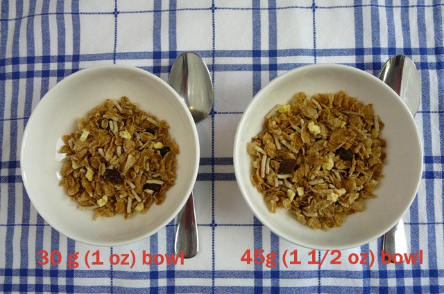 Cereal serve sizes